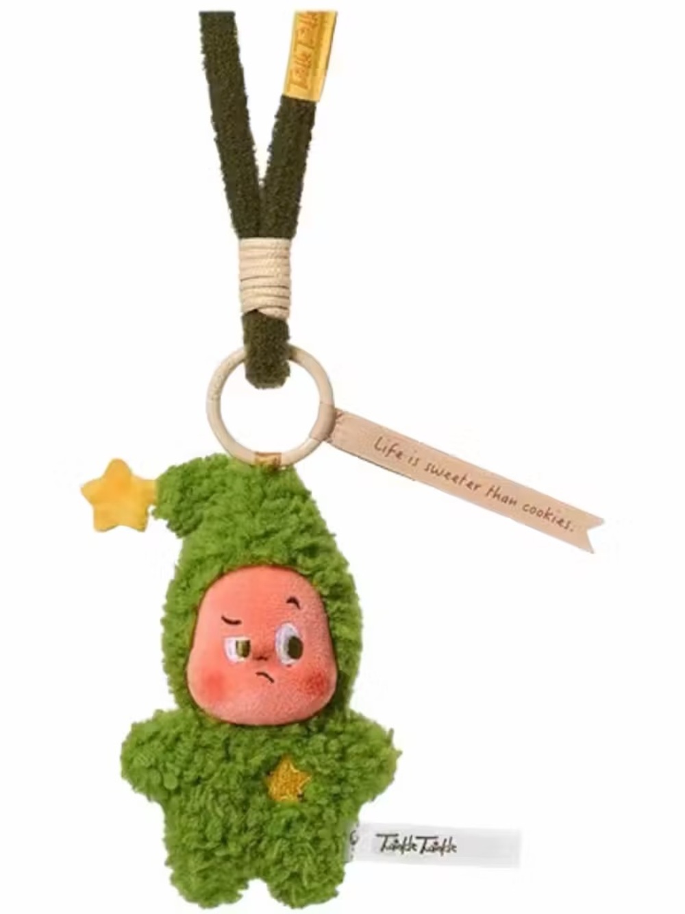 Tayla Tayla Green Star Plush Keychain Charm